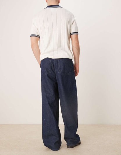 Oversized Baggy Jeans With Pleats