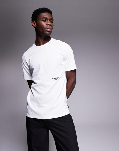 French Motif Back Print T-Shirt
