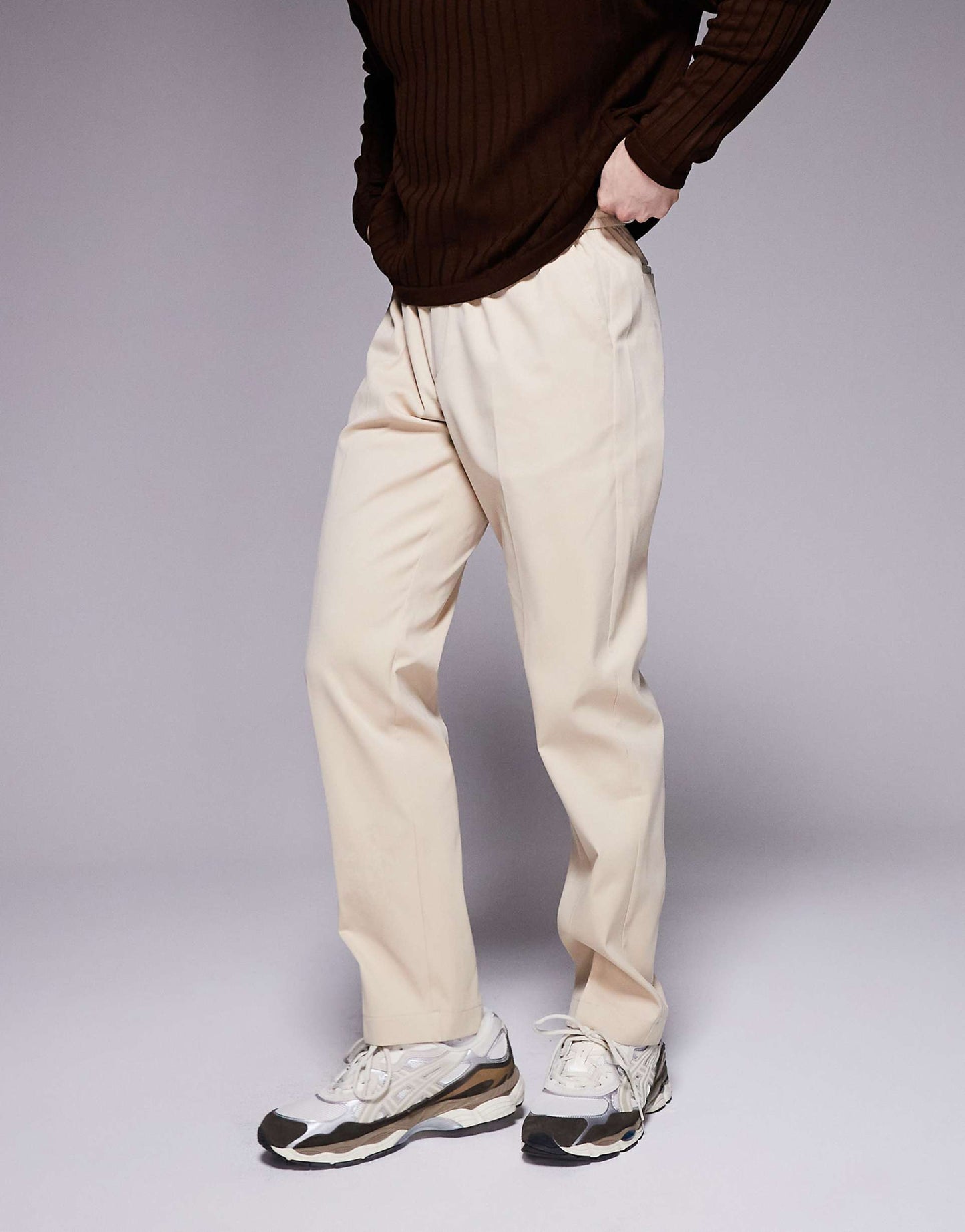 Relaxed Pull On Trouser