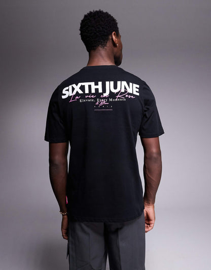 Script Logo Back Print T-Shirt
