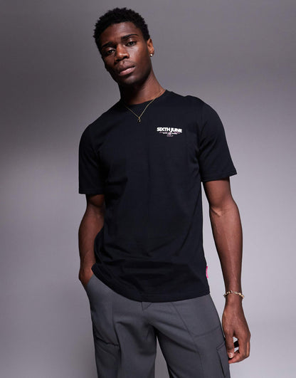 Script Logo Back Print T-Shirt