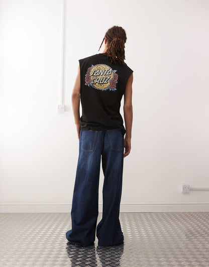Graphic Logo Back Print Vest