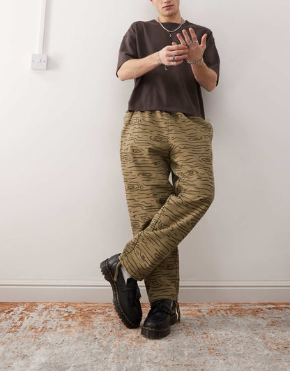 Unite Wood Print Trousers