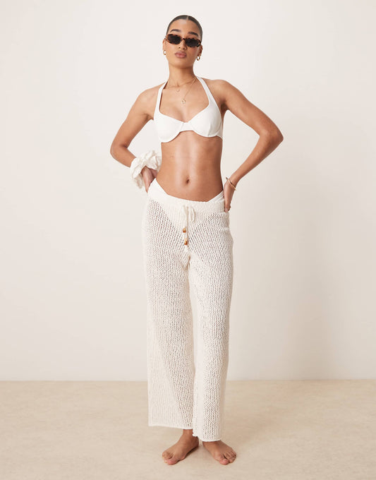 Swim Sheer Knitted Trouser