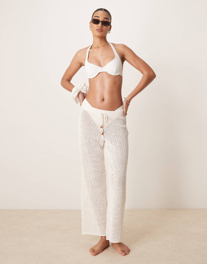 Swim Sheer Knitted Trouser