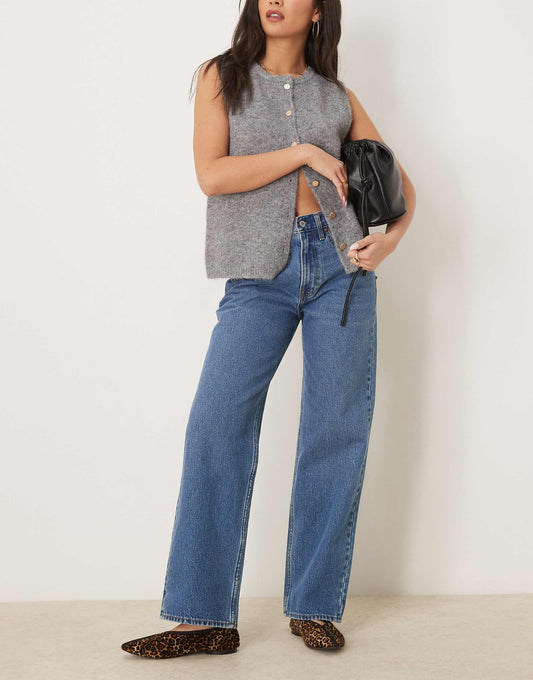 Mid Rise Slouchy Fit Jean