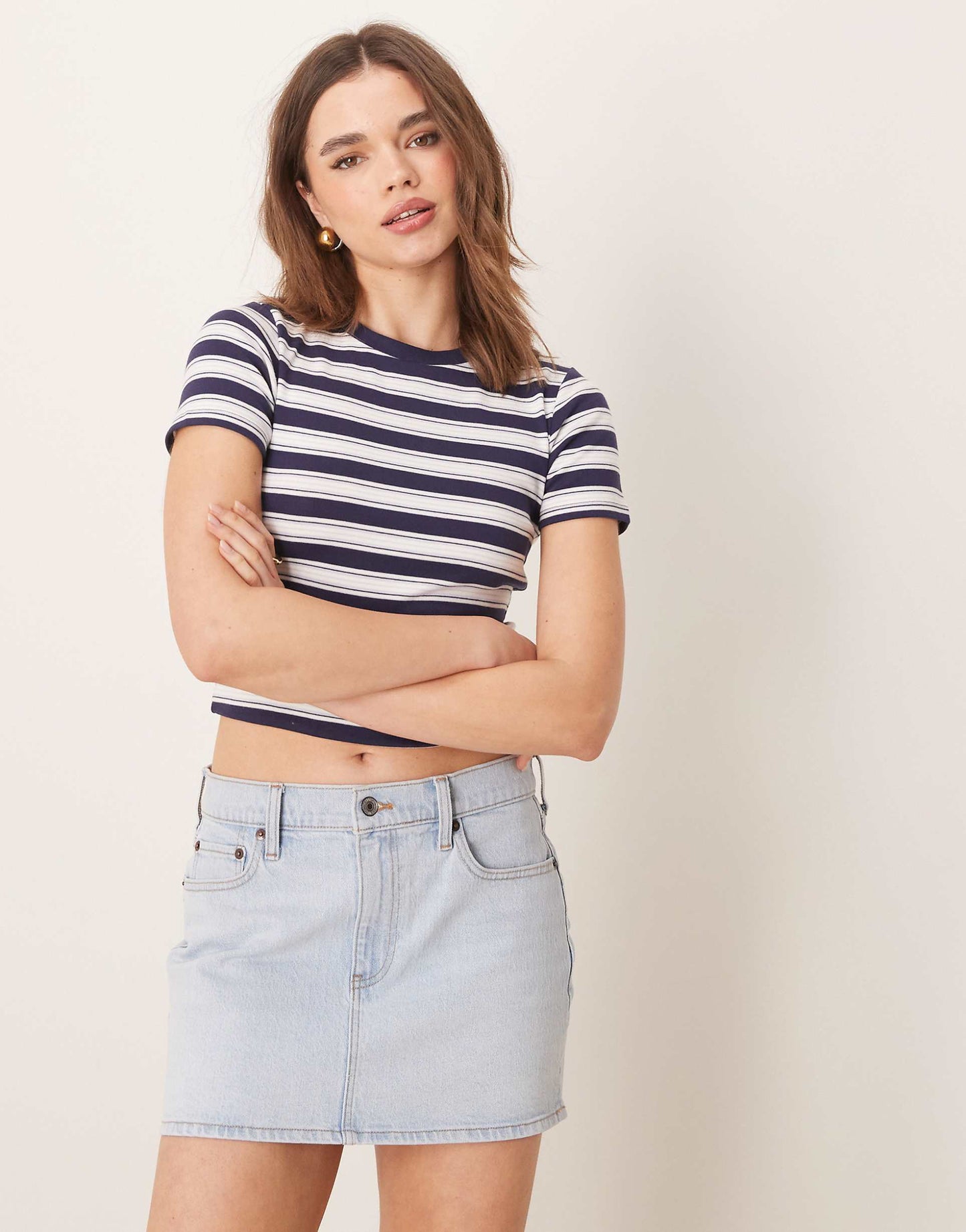 Denim Mini Skirt