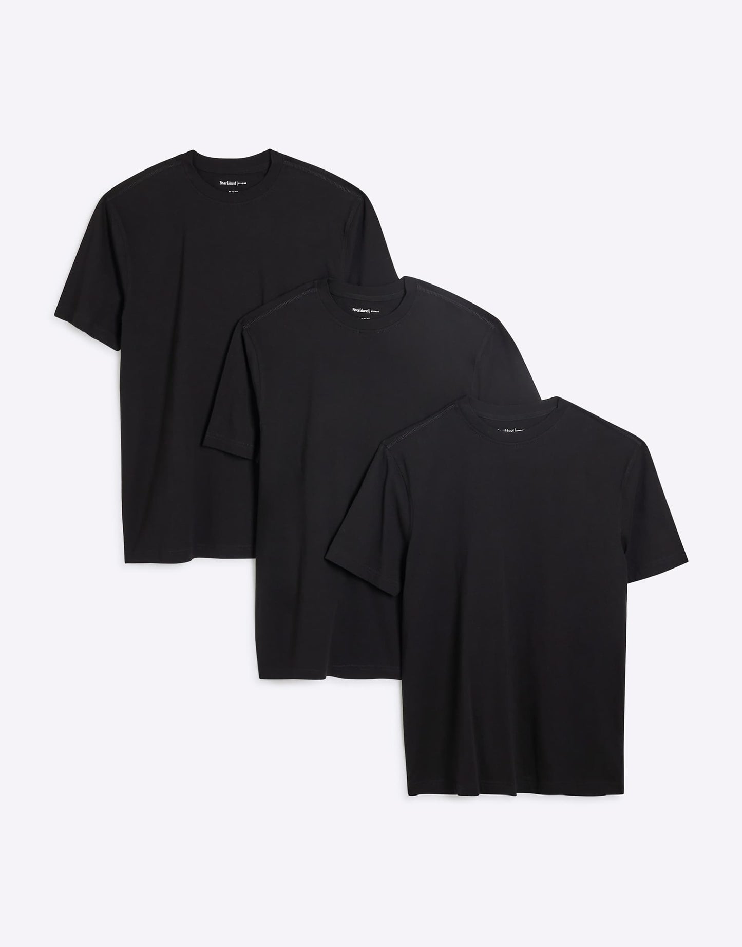 3 Pack Short Sleeve Slim Fit T-Shirt