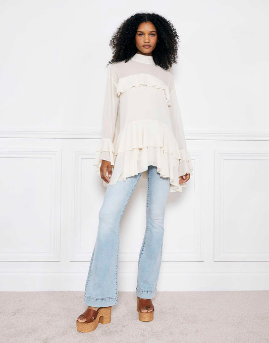 High Rise Tummy Hold Flare Jeans