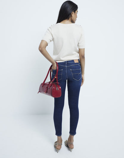 Petite Mid Rise Molly Skinny Jeans