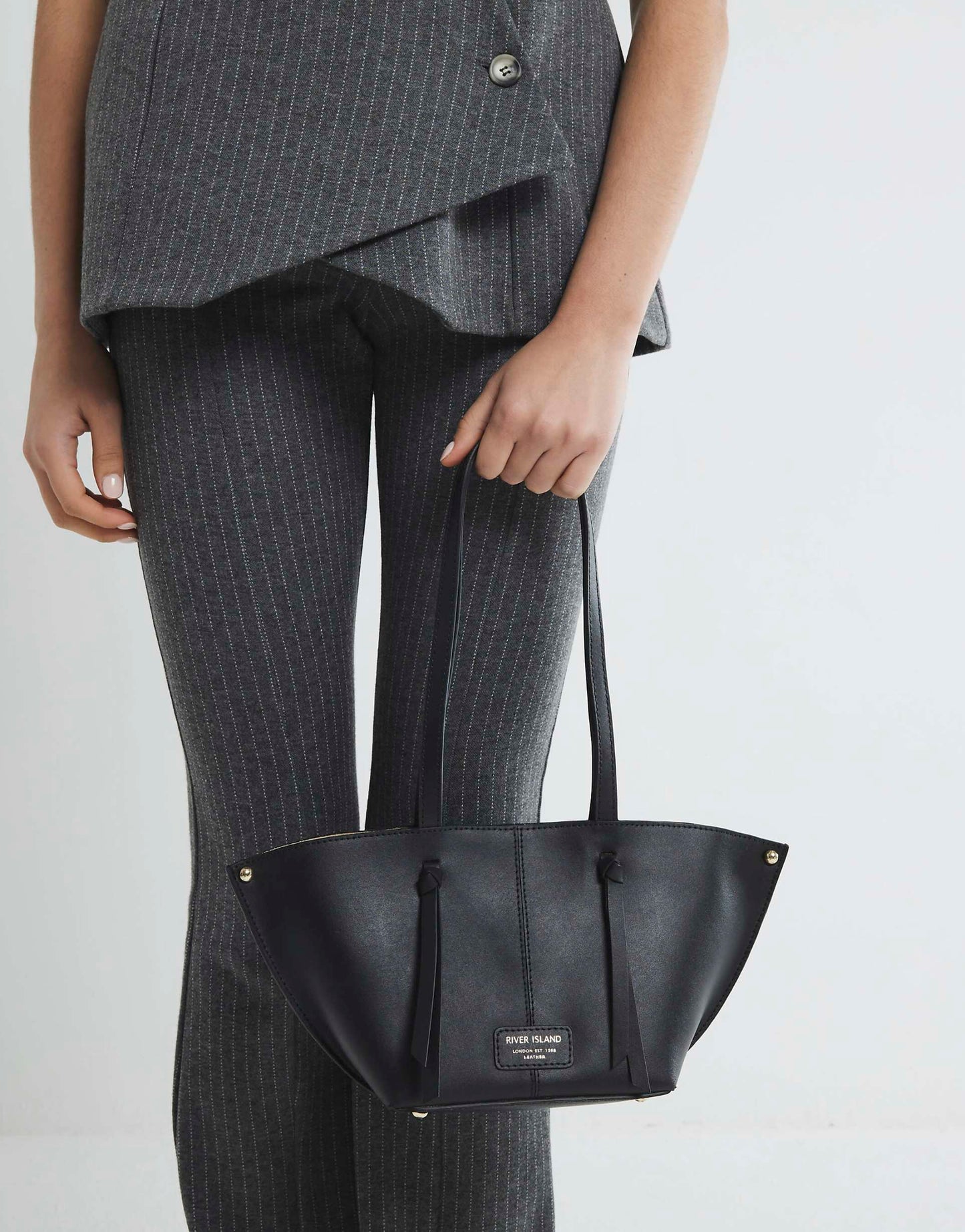 Leather Tassel Cross Body Tote Bag
