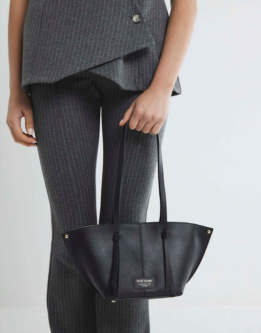 Leather Tassel Cross Body Tote Bag