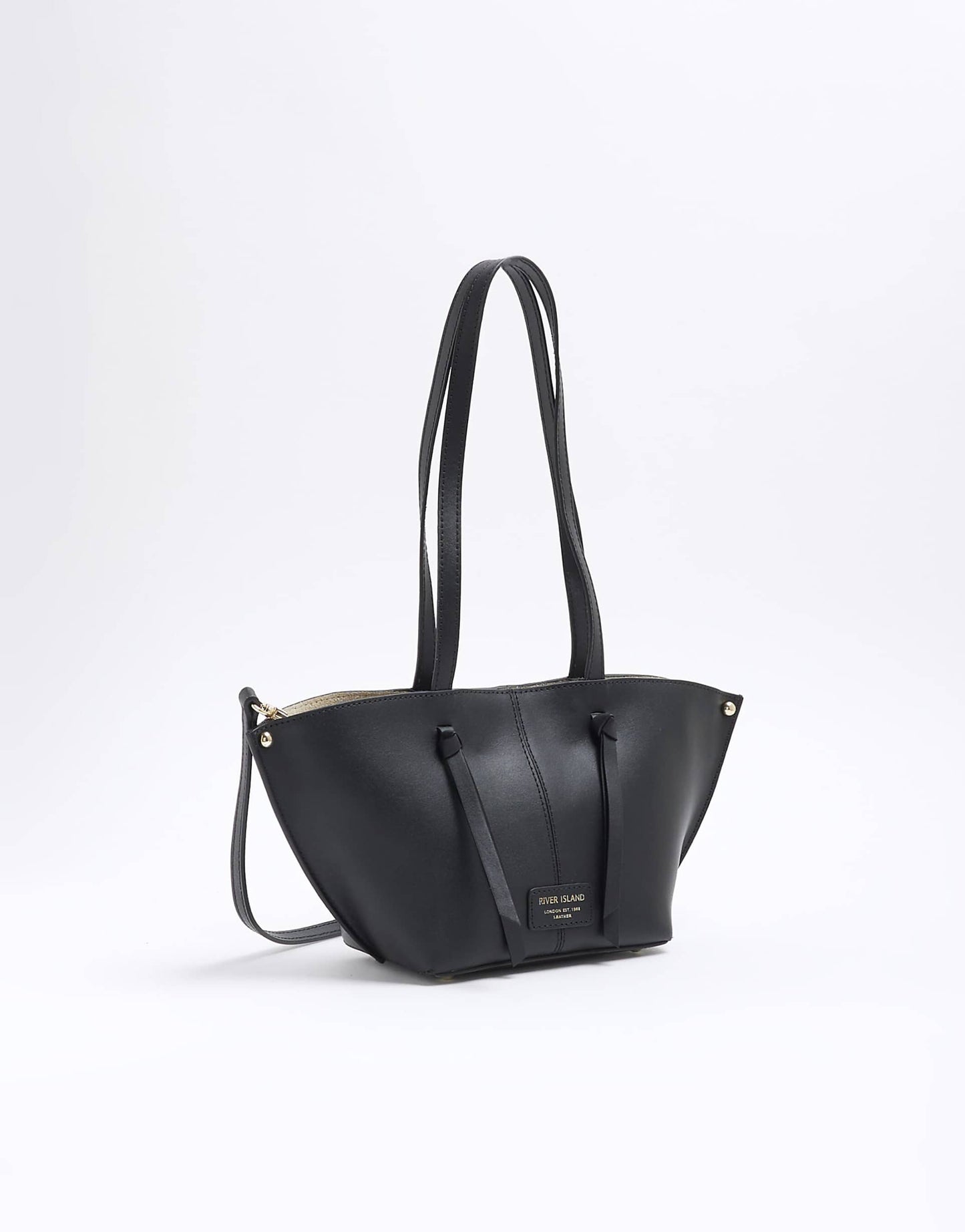 Leather Tassel Cross Body Tote Bag