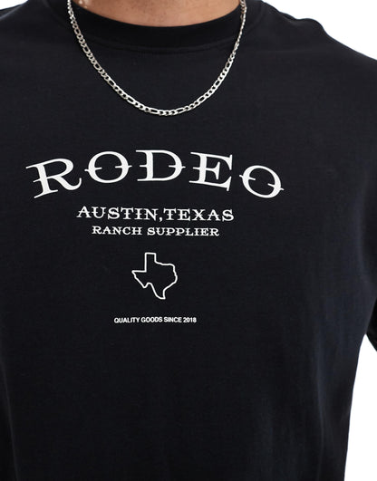 Oversized T-Shirt With Rodeo Back Print