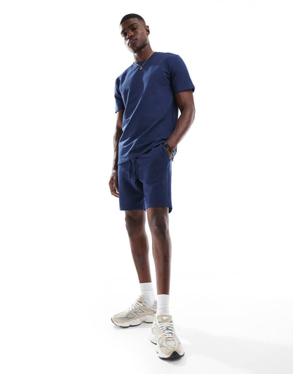 Short Sleeve Waffle T-Shirt Co-Ord