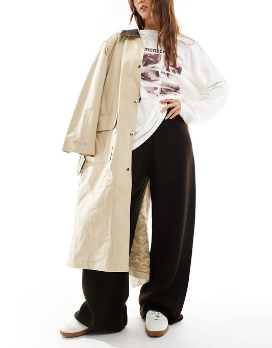Heavy Knit Wide Leg Trouser
