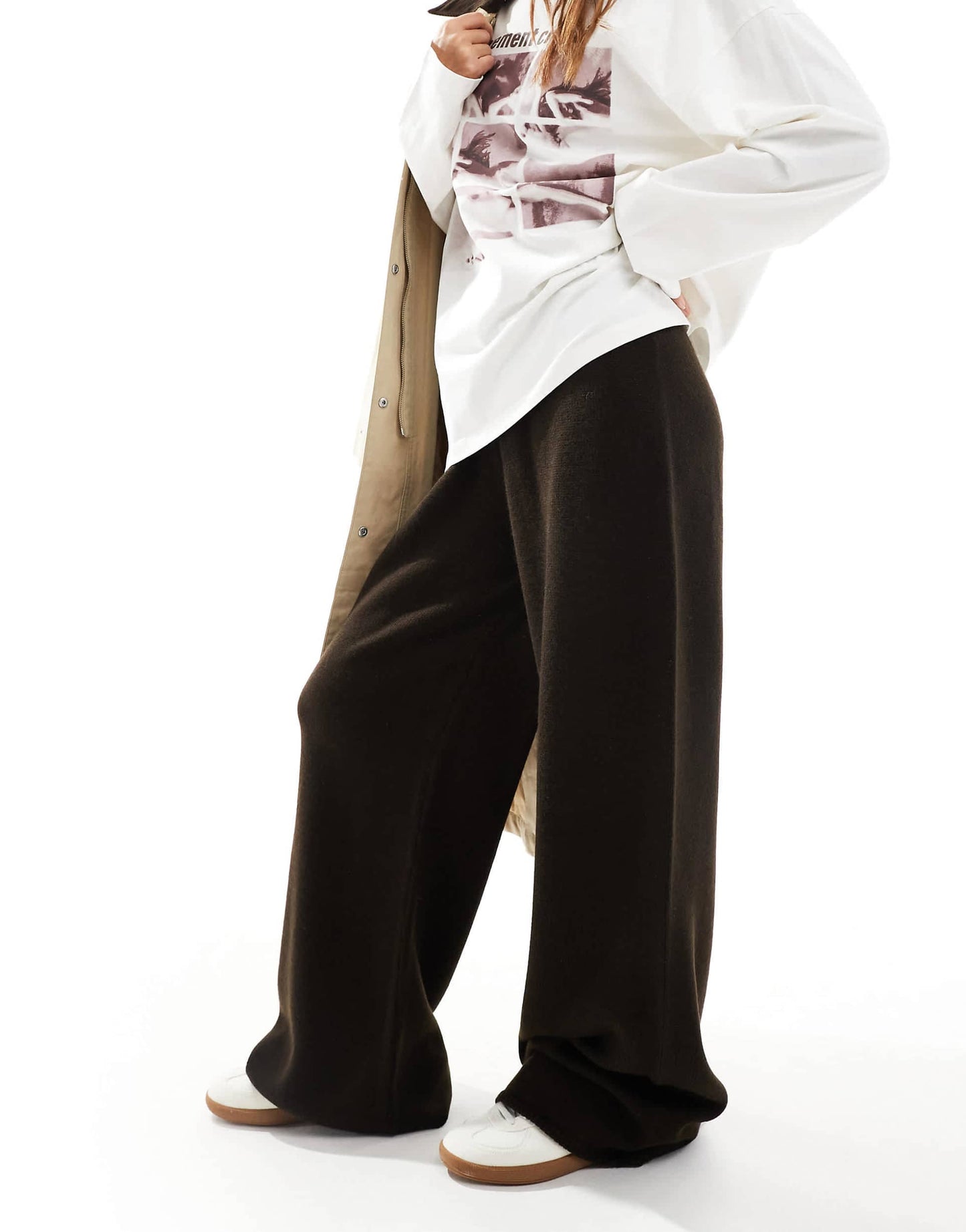 Heavy Knit Wide Leg Trouser