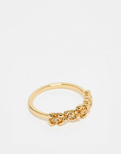 Curve 14K Gold Plated Ring