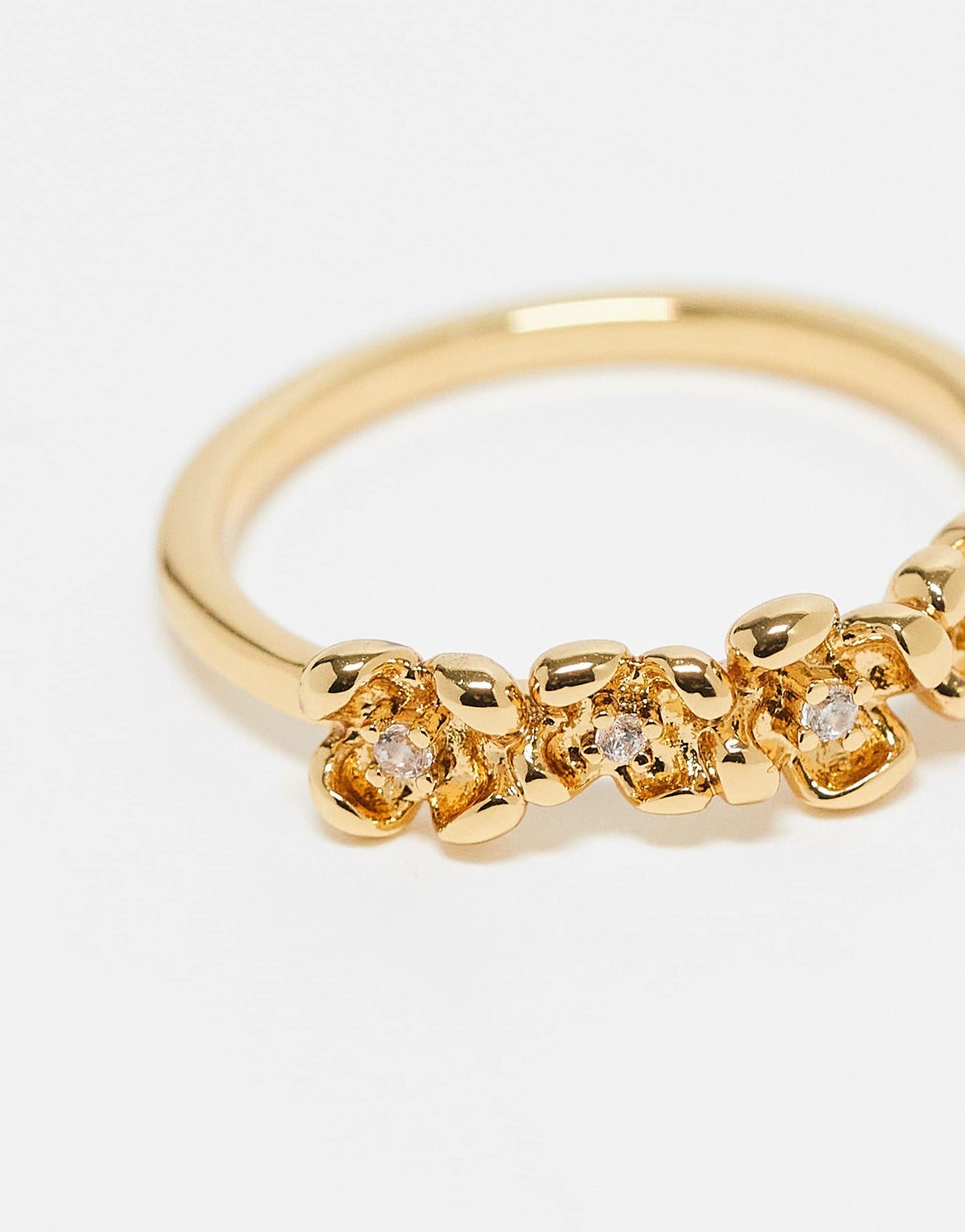 Curve 14K Gold Plated Ring