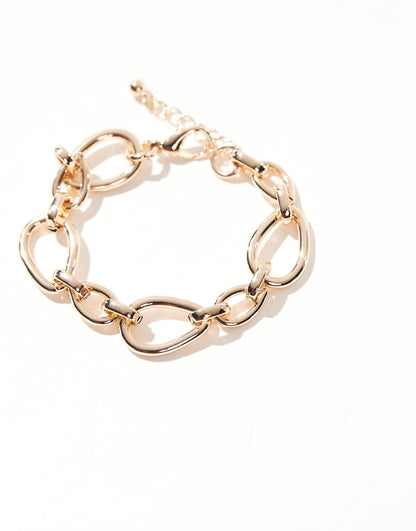 Bracelet With Oval Chain Detail