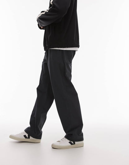 Tech Nylon Relaxed Trouser With Drawstring Waist