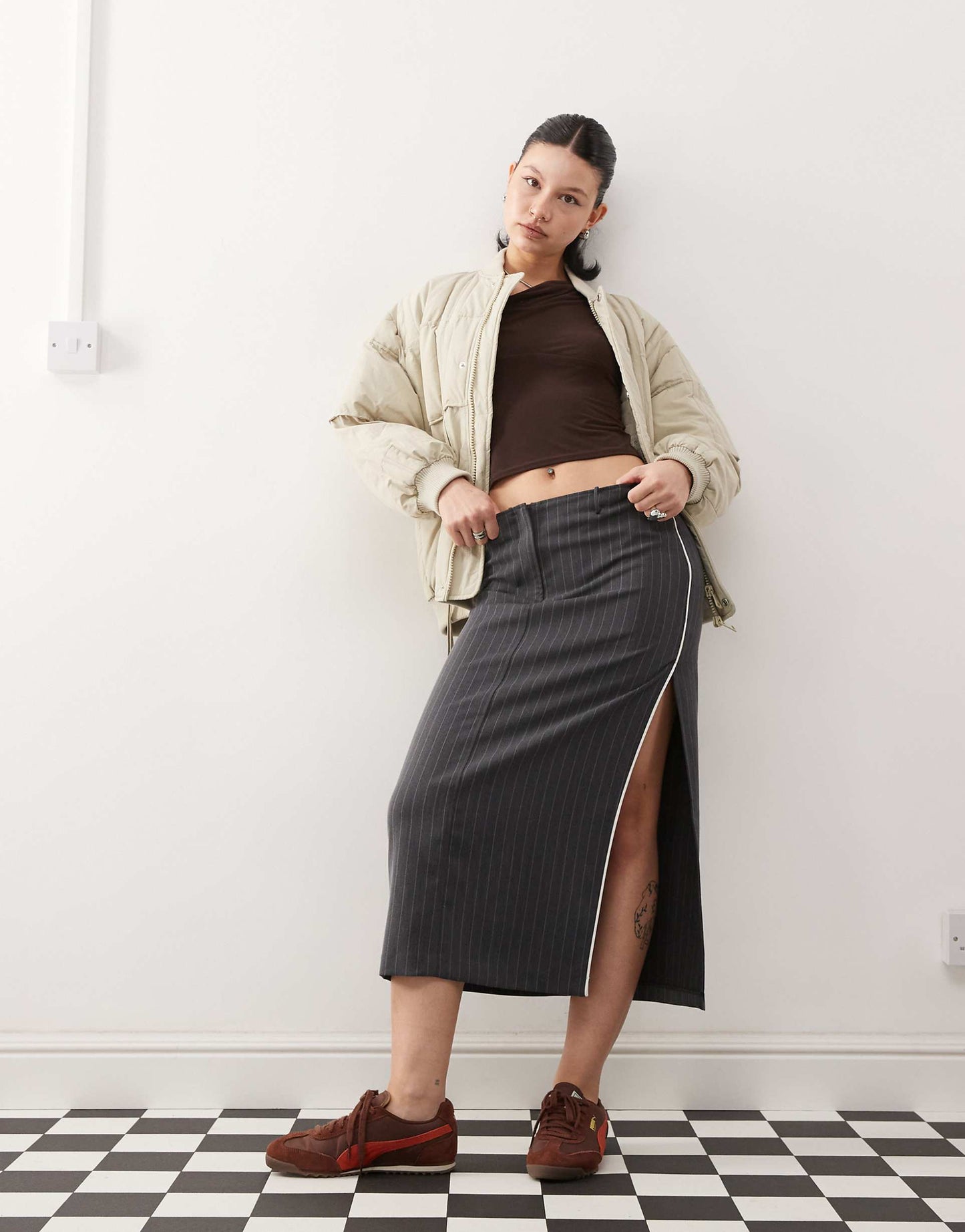 Maxi Skirt With Side Split