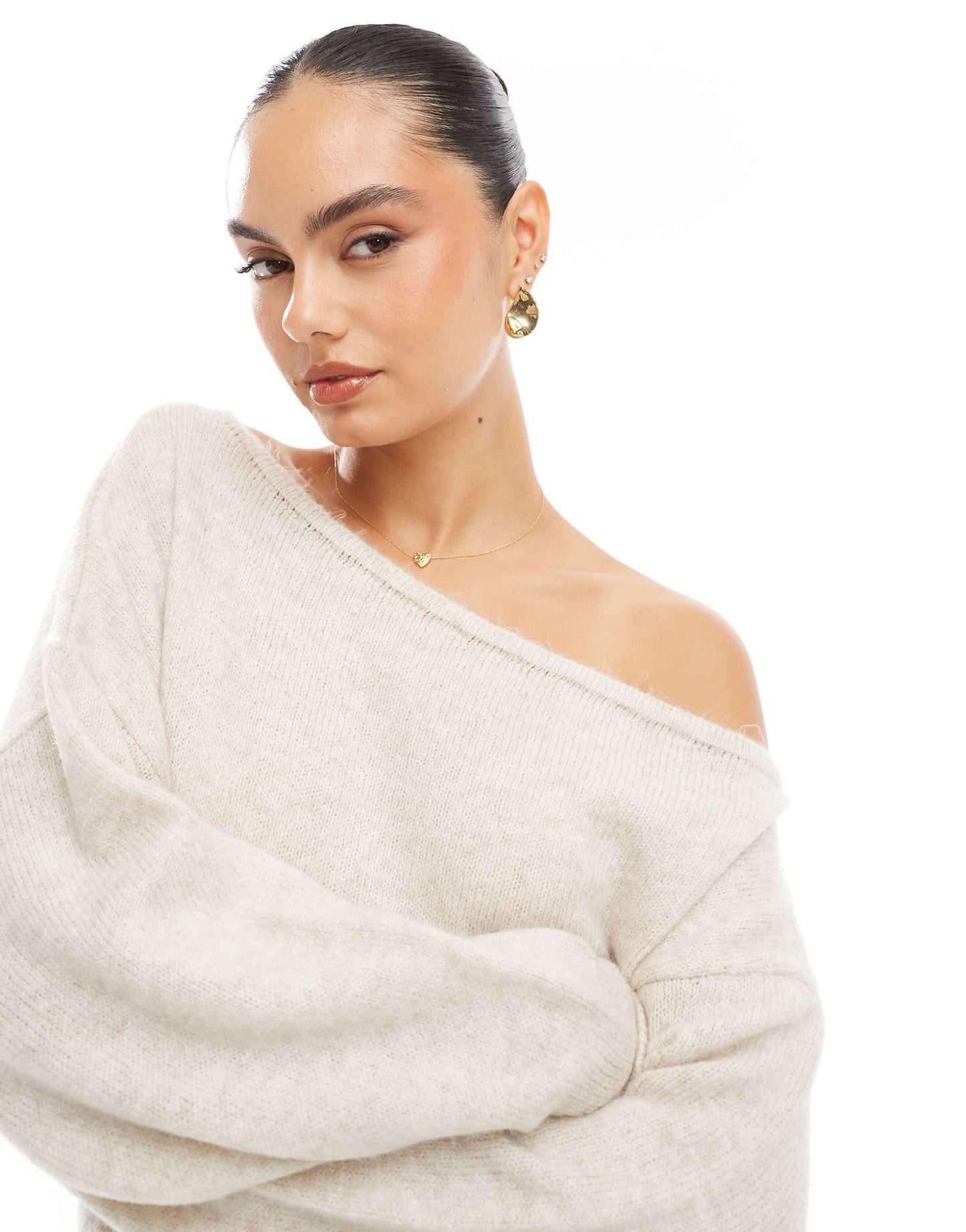 Slouchy One Shoulder Jumper