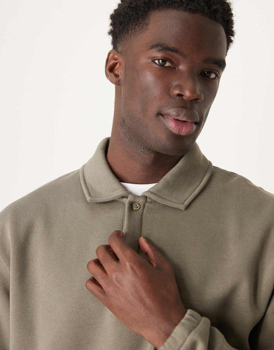 Co-Ord Boxy Oversized Polo Sweatshirt