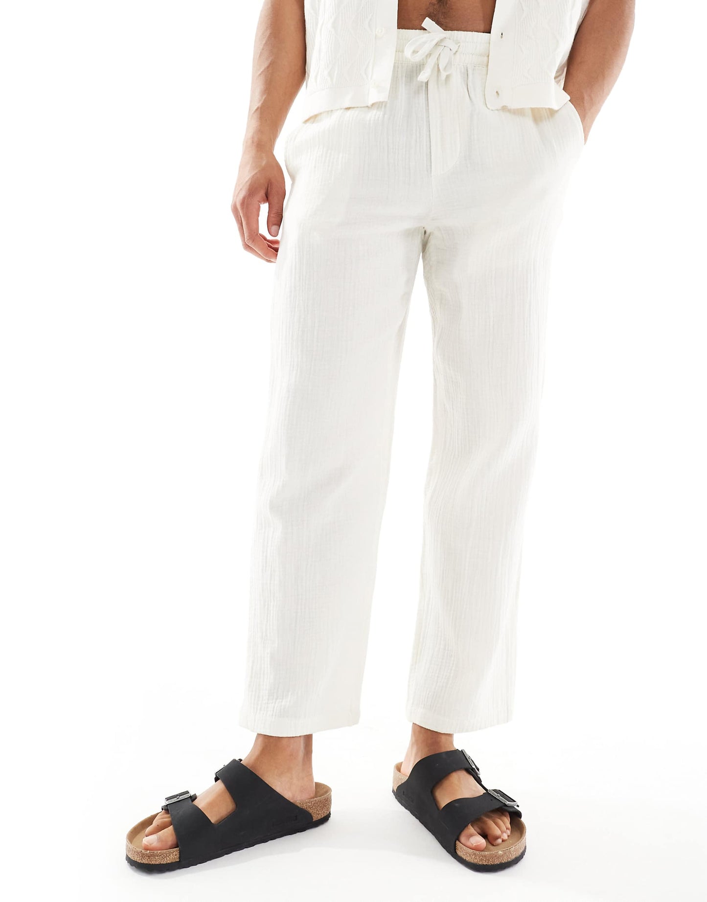 Loose Fit Cheesecloth Trouser Co-Ord