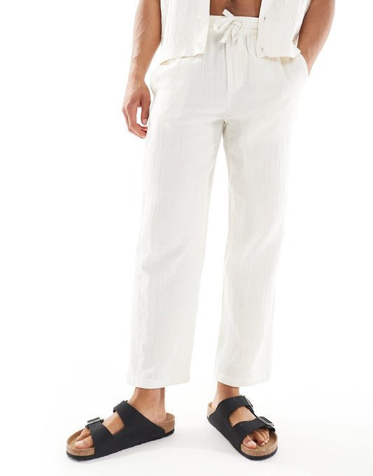 Loose Fit Cheesecloth Trouser Co-Ord