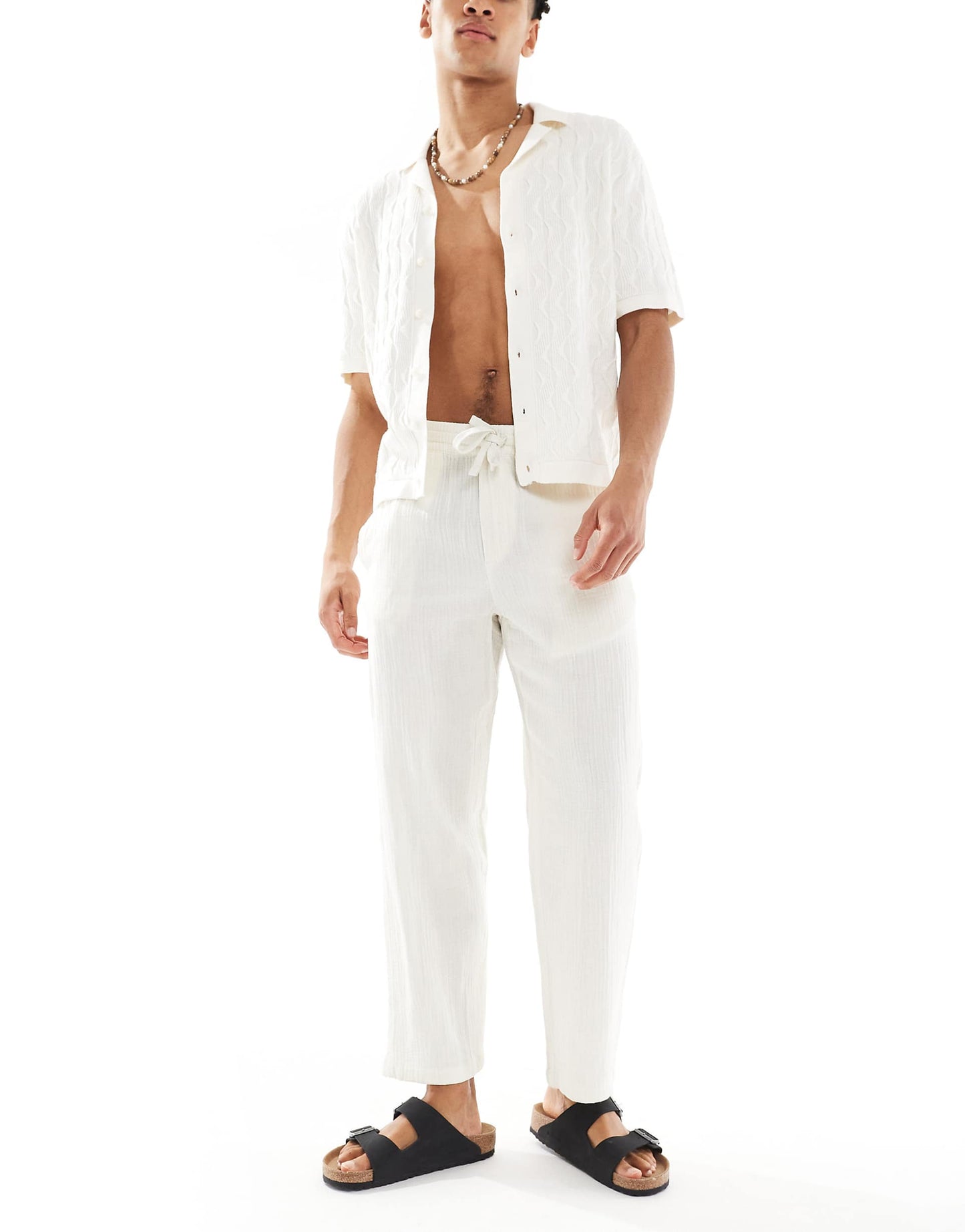 Loose Fit Cheesecloth Trouser Co-Ord