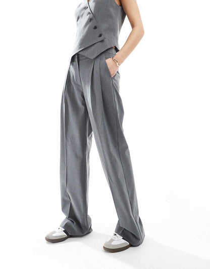 Slouchy Pleat Front Trouser Co-Ord