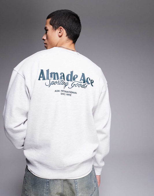 Graphic Back Print 420Gsm Sweatshirt