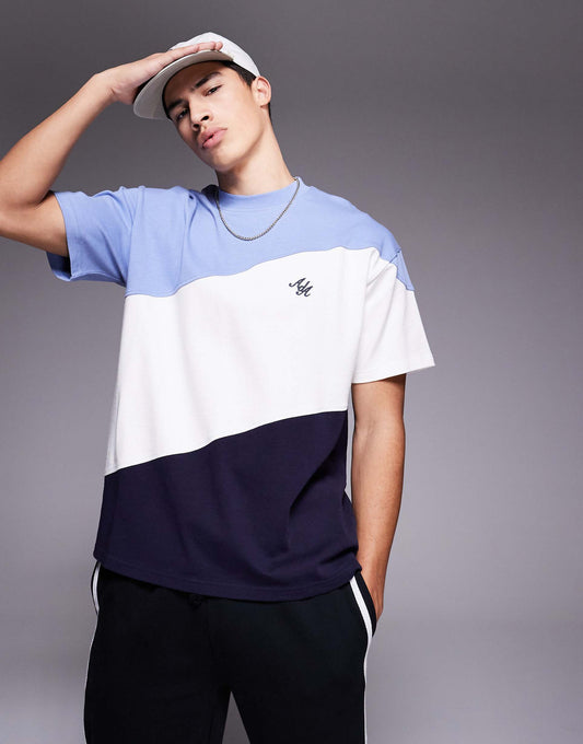 Colour Block 240Gsm T-Shirt