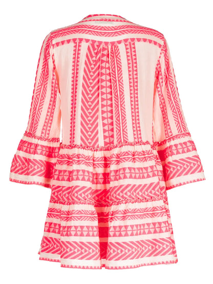 Ella Zigzag-Patterned Short Dress