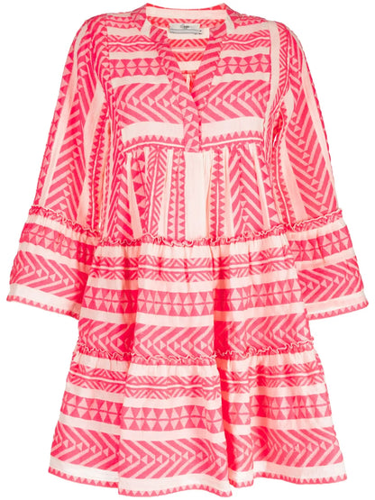 Ella Zigzag-Patterned Short Dress
