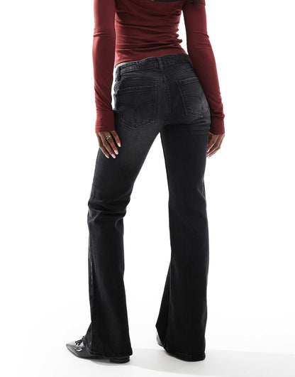Low Rise Flared Jeans