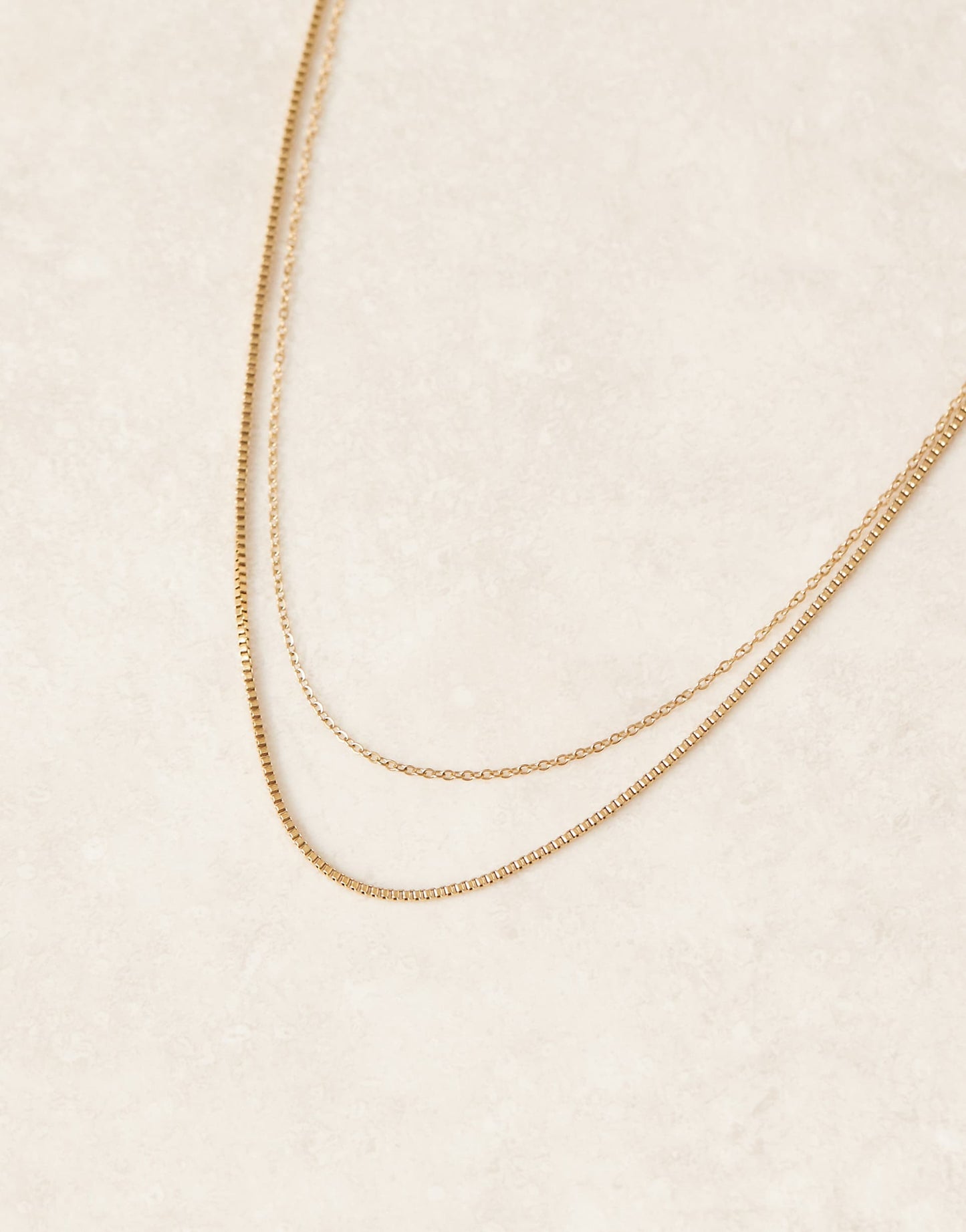 Waterproof Stainless Steel Multirow Necklace