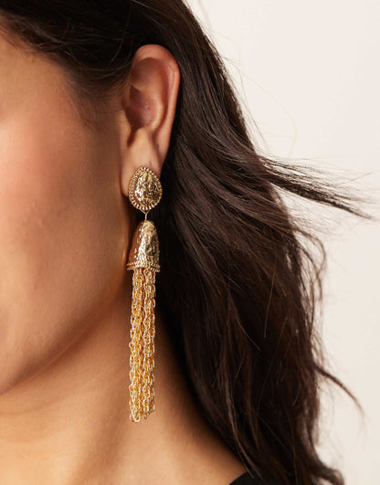 Limited Edition Drop Earrings With Tassel Detail