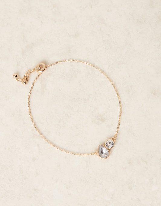 Toggle Bracelet With Crystal Detail