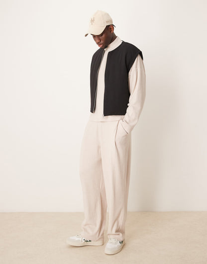 Oversized Cropped Heavyweight Wadded Gilet