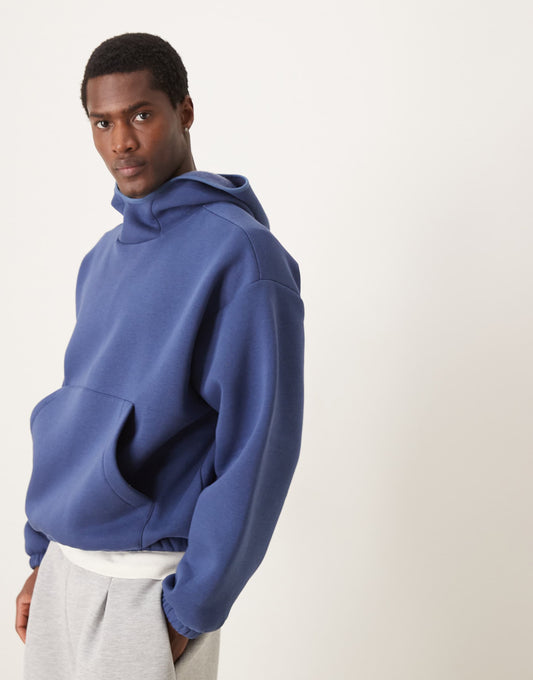 Super Oversized Boxy Funnel Neck Hoodie