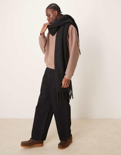 Super Oversized Boxy Funnel Neck Sweatshirt