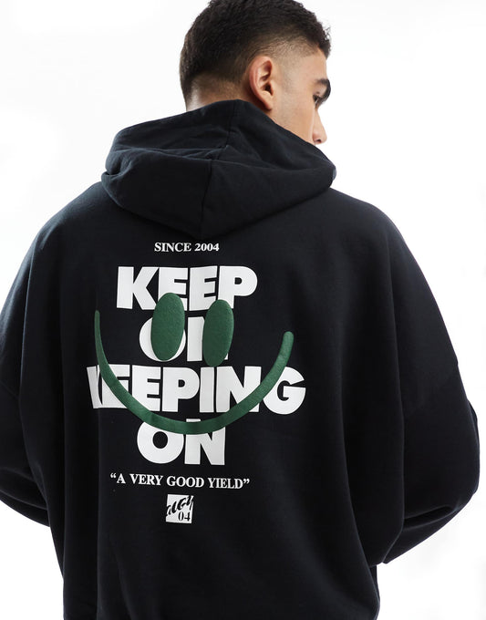 Oversized Hoodie With Back Print