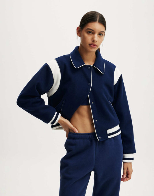On Field Panelled Bomber Jacket