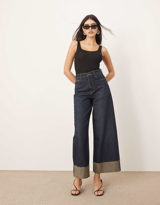 Parker Denim High Waist Slouchy Turn Up Jean