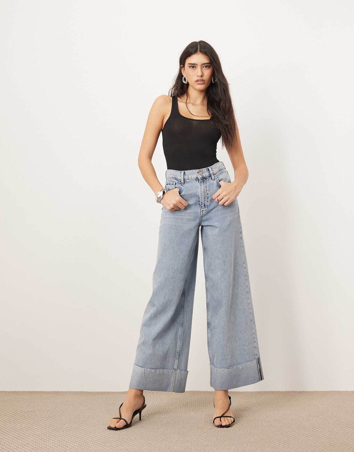 Parker Denim High Waist Slouchy Turn Up Jean