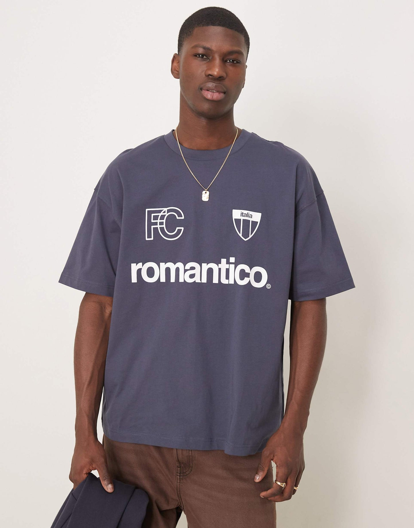 Oversized T-Shirt With Sports Graphic