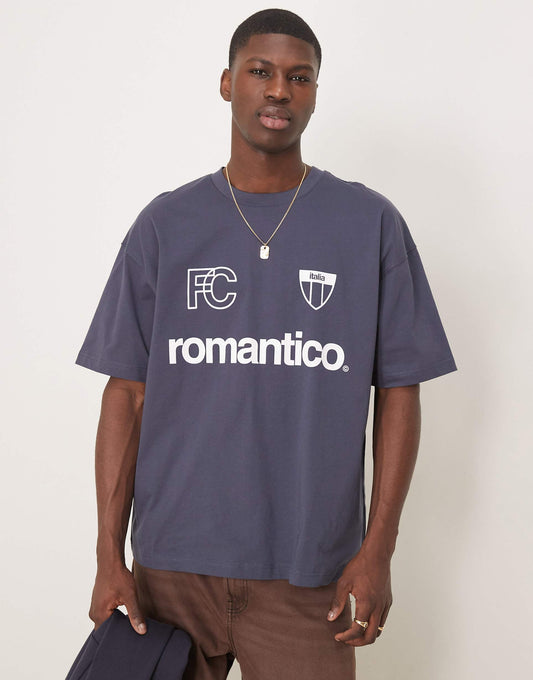 Oversized T-Shirt With Sports Graphic