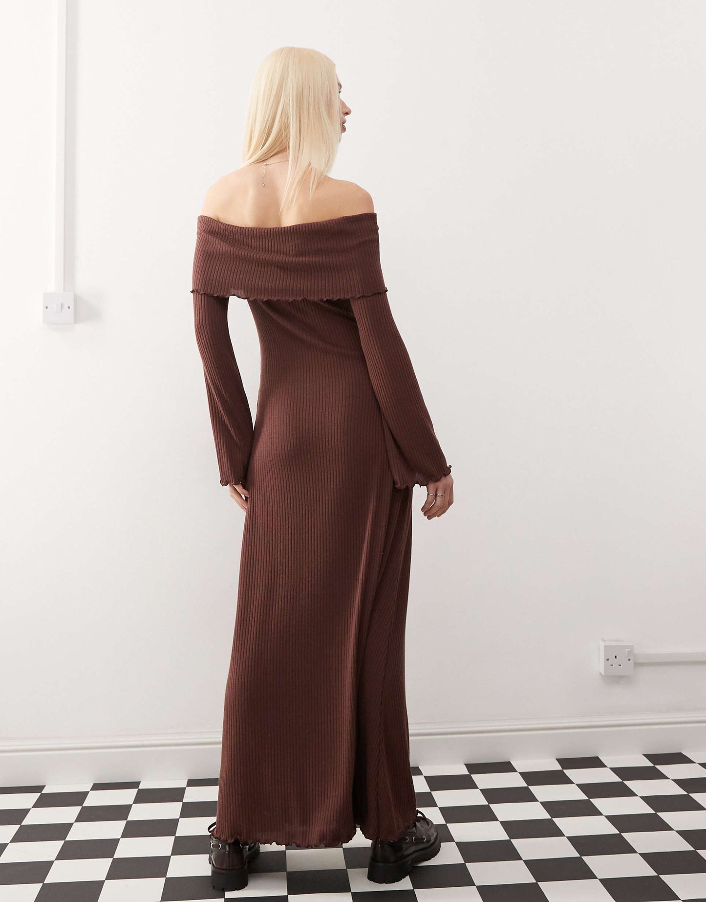 Collusion Fold Over Maxi Dress